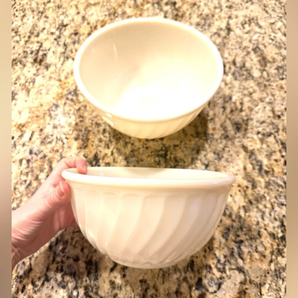 Fire King Cream Nesting Bowl Set